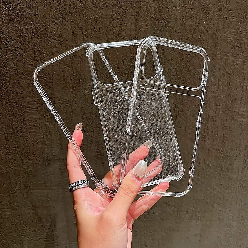 Phone Case For iPhone 17 Pro Max 17 Air 16 15 14 Pro Max Plus 13 Pro Max Back Cover Non-Yellowing Bling Glitter Shiny Shockproof Retro TPU Acrylic4