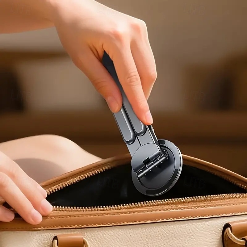 Multi-Function 4-in-1 Magnetic Phone/Tablet/Laptop Stand Portable Foldable Aluminum Alloy Desktop Travel Stand2