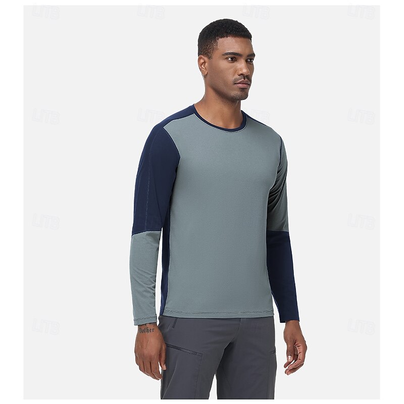 Men's Workout Tops Long Sleeve Bike Tee Tshirt with 3 Rear Pockets Lightweight Materials Sports Yellow Blue Dark Blue Clothing Apparel4