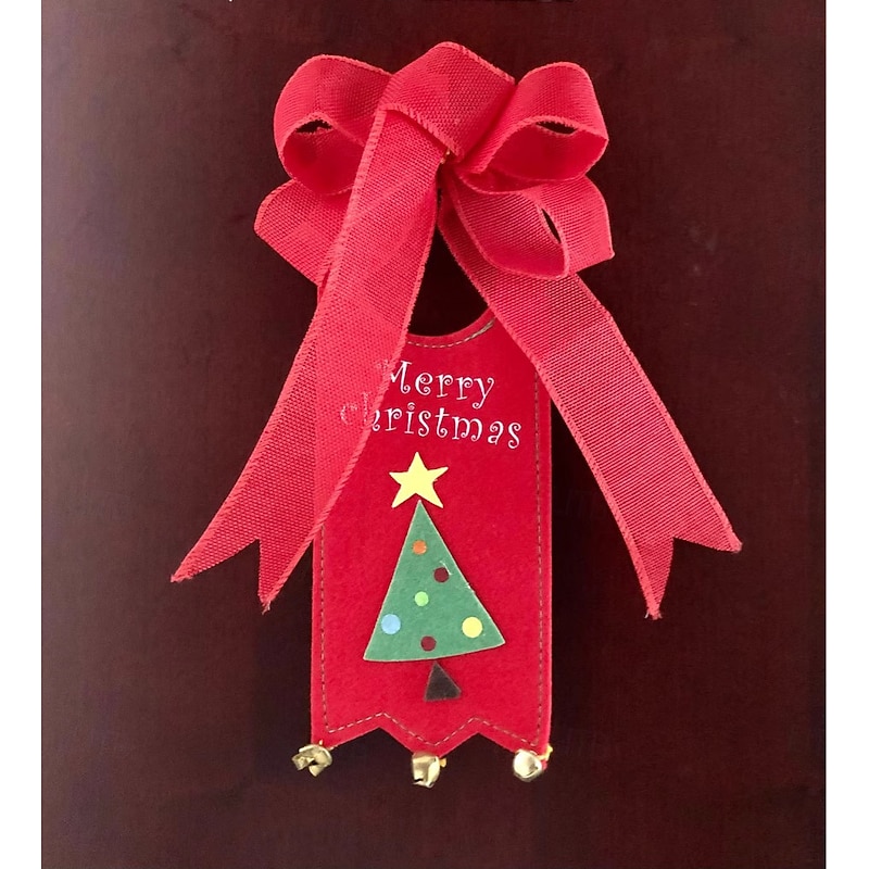 6pcs Large Elegant Knot Bows with Full Bowknot Design Durable Jute Ribbon for Christmas Tree Wreath Garland Party Decorations Wedding & Home Crafts - No /Electricity Easy to Assemble Plain Style3