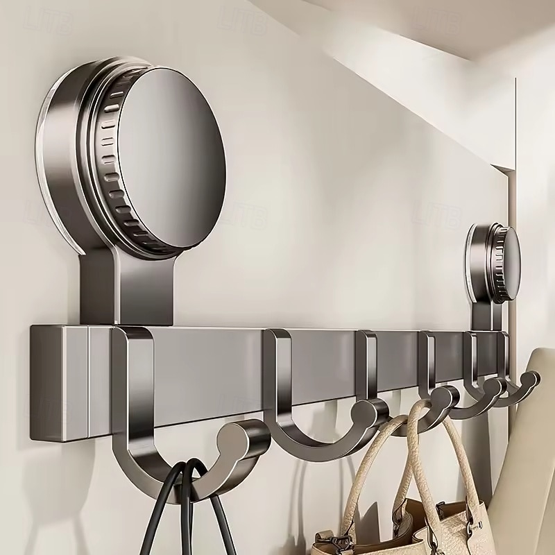 Suction Cup Bathroom Hook, No-Drill Strong Adhesive Hook, Heavy-Duty Hanging Hook for Entryway, Bathroom, Clothes, and Storage Rack