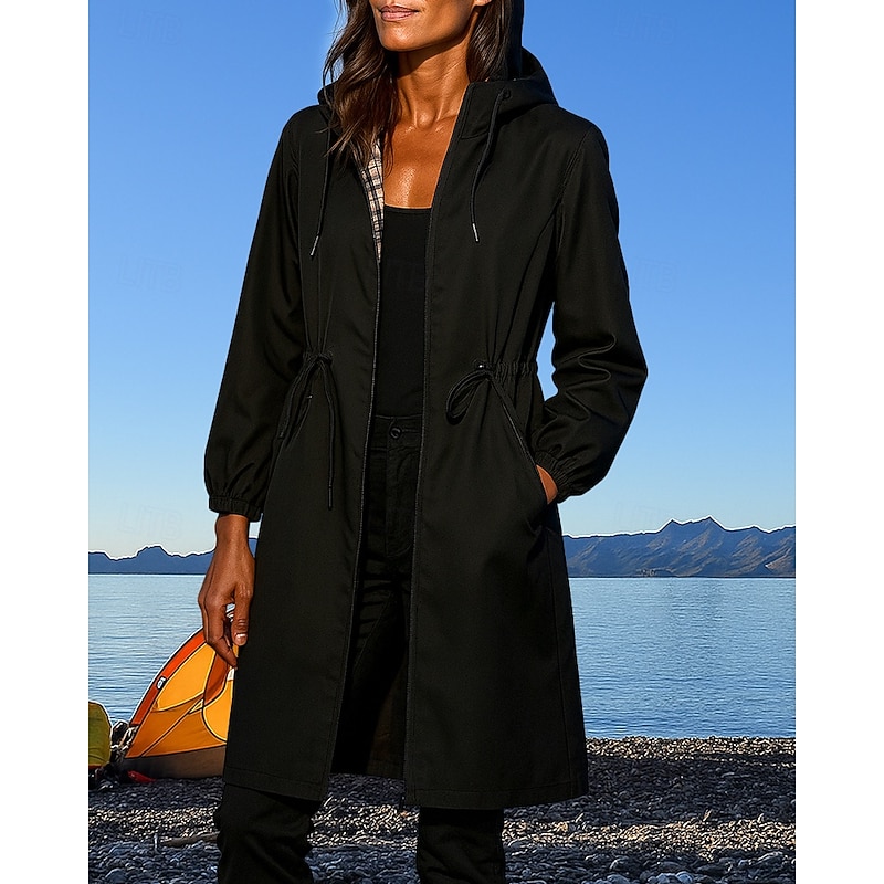 Women's Outdoor Jacket Hiking Jacket waterproof jacket Outdoor Waterproof Windproof Quick Dry Lightweight Hiking Outfits Hiking Clothes Spring Autumn / Fall Jacket Hunting Climbing Camping / Hiking3