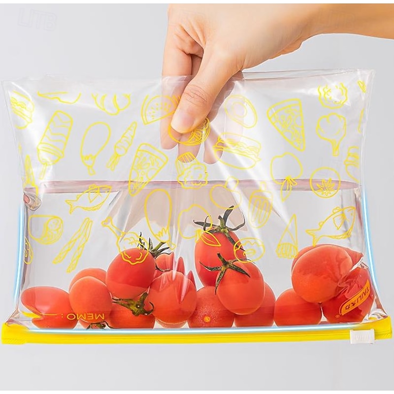 TAILI Reusable Food Storage Bags,Gallon Freezer Bags, Dishwasher Safe & Leakproof Reusable Gallon Bags, BPA Plastic Free Reusable Food Storage Bags for Meats, Veggies3