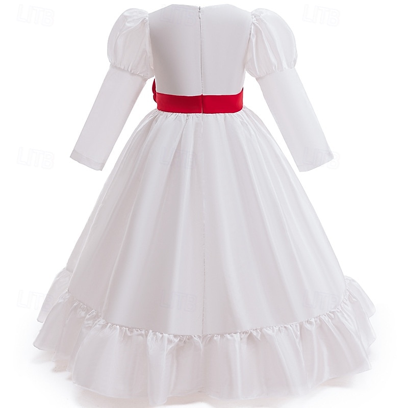 Annabelle Scary Doll Halloween Dress Fancy Costume Horror Scary Costume Kid's Girls' Halloween Carnival Performance Party Easy Halloween Costumes Dress Up3