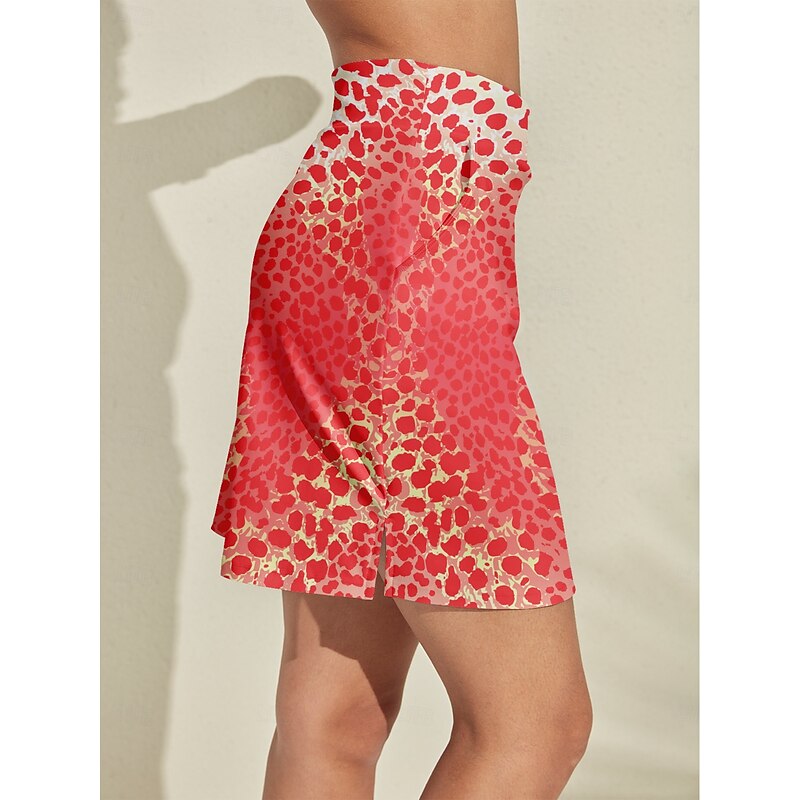 Women's Tennis Skirts Golf Skirts Red Skirt Ladies Golf Attire Clothes Outfits Wear Apparel3