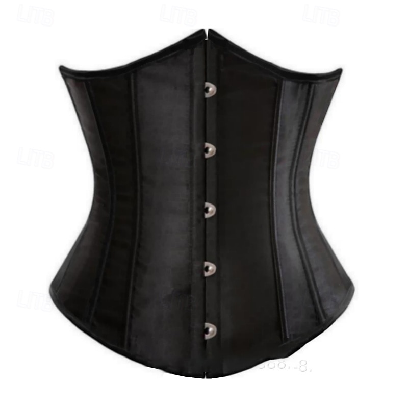 Women's Corset Shapewear Waist Cincher Shapewear Sexy Corset Sexy Sweet Pure Color Irregular Hem Vacation Party Street Sleeveless Cold Shoulder Black White Red Spring Fall Tailored Fit2