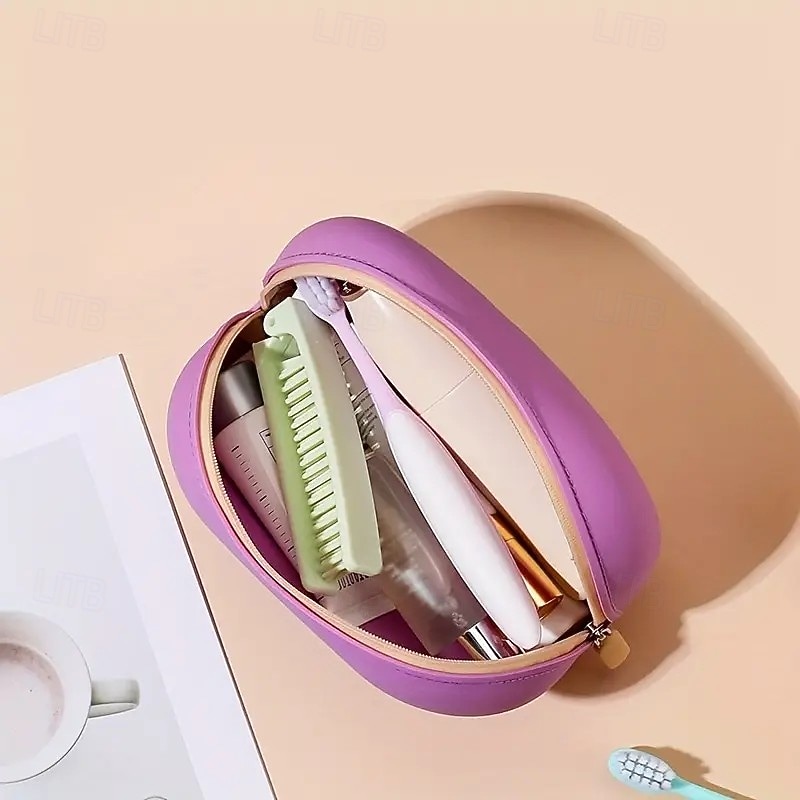 Large Capacity Silicone Toiletry Bag – Waterproof Travel Cosmetic Organizer with Multiple Compartments, Minimalist Design, Durable Zipper, Perfect for Travel & Business Trips3