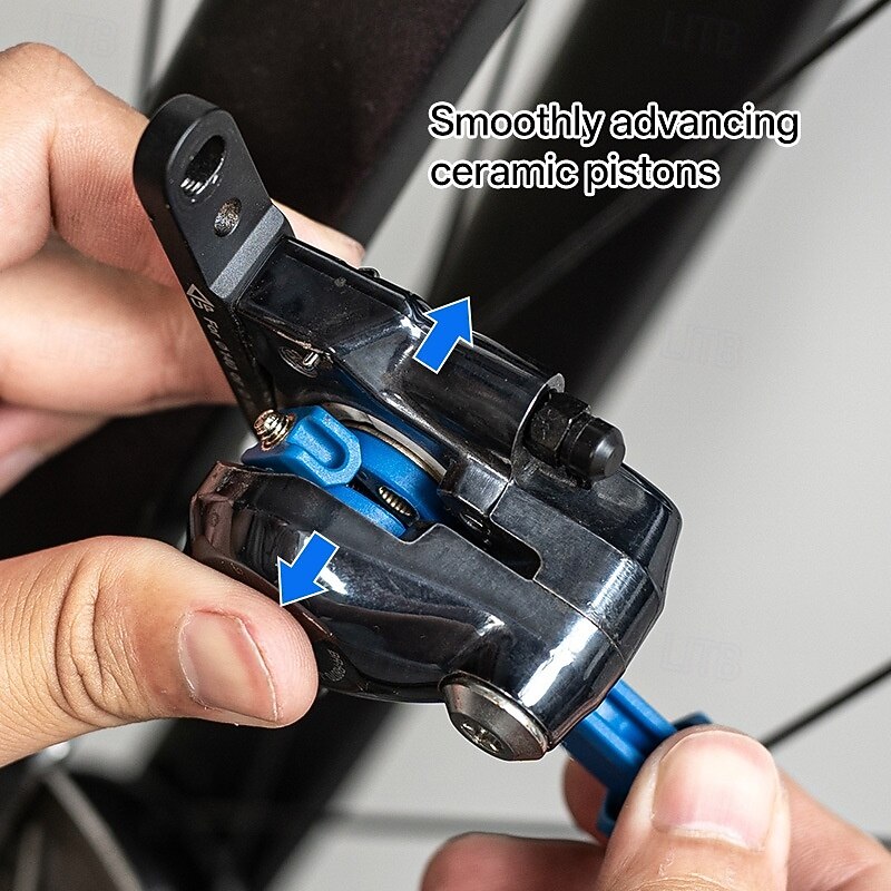 Hydraulic Bike Brake Caliper Piston Reset Tool - Heavy-Duty Carbon Steel-like Performance Adjustable Lever System & Ergonomic Design for Mountain/Road Bike Maintenance Compatible with Disc Brakes4