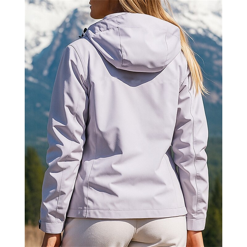 Women's Hoodie Jacket Outdoor Jacket Hiking Jacket Outdoor Waterproof Windproof Breathable Hiking Outfits Hiking Clothes Spring Autumn / Fall Jacket Hunting Climbing Camping / Hiking / Caving Solid2