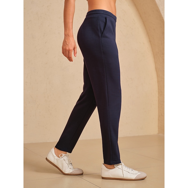 Women's Golf Pants Black Ivory Dark Navy Thermal Warm Pants / Trousers Fall Winter Ladies Golf Attire Clothes Outfits Wear Apparel