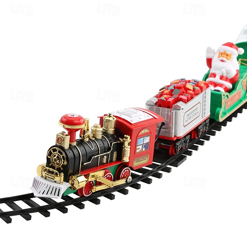 Hanging Christmas Train Set, Christmas Train Toy with Light Sound for Kids, Train Toy Set Around & Under The Christmas Tree, Best Indoor Christmas Decoration for Family Yard Garden4