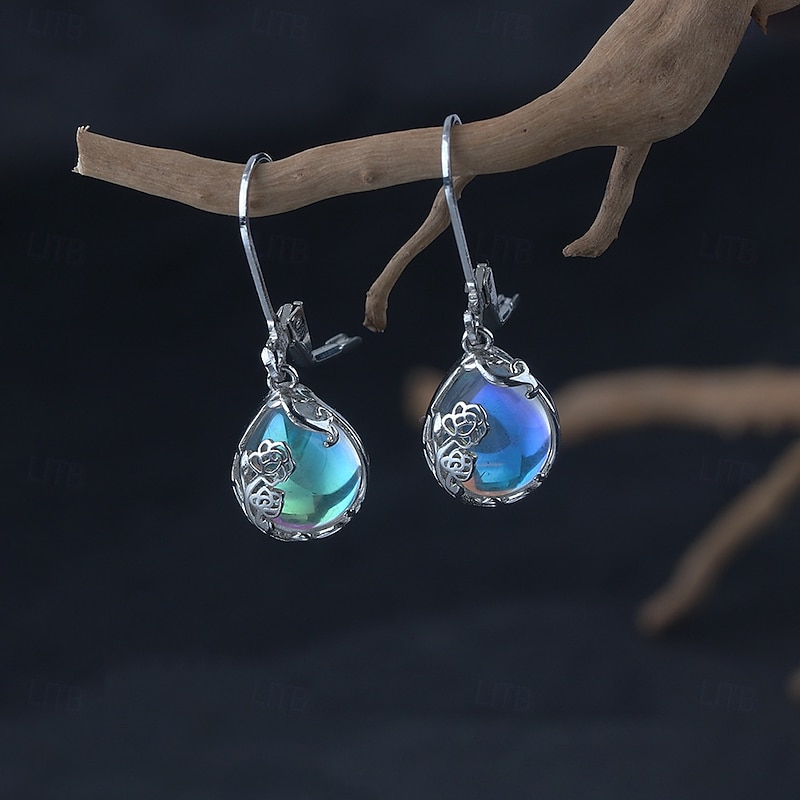 1 Pair Drop Earrings Hoop Earrings For Women's Street Date Beach Alloy Classic3