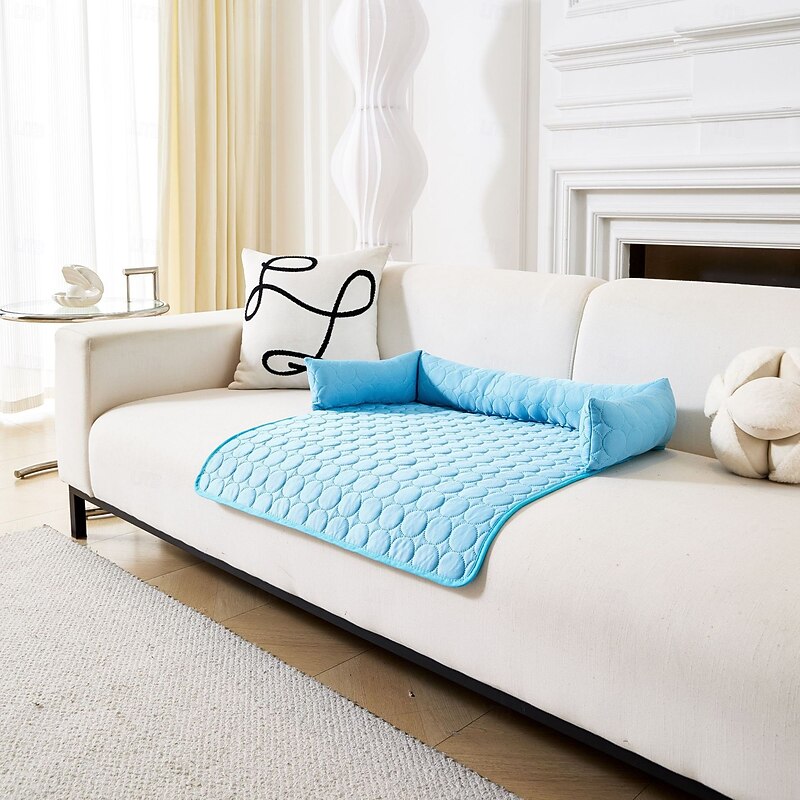 Pet Cooling Mat For Cats And Dogs Sofa Protector Car Seat Cover Bed Cushion Kennel Pad Washable Non Slip Comfortable Summer Sleeping Pad Home Travel Pet Supplies