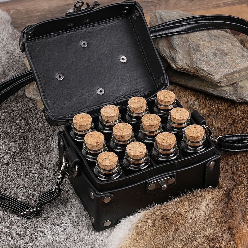 Retro Vintage Medieval Renaissance Bag Cross Body Bag Viking Alchemist Fancy Dress Men's Women's Unisex Viking Fantasy Halloween Carnival Performance LARP Ren Faire Adults' Bag All Seasons4