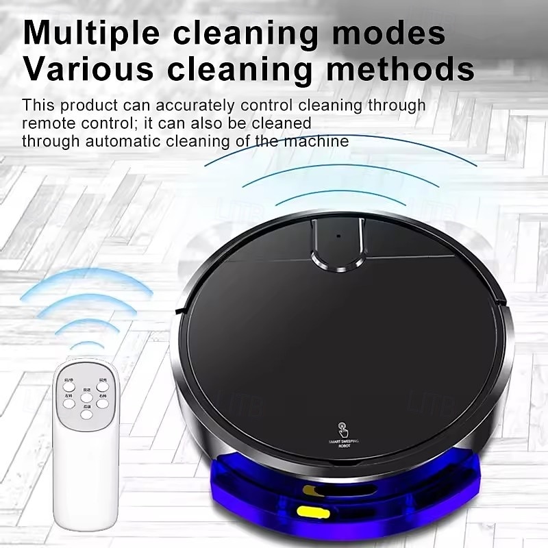 New 3 In 1 Automatic Rechargeable Sweeping and Vacuuming Cleaner Smart Remote Control Sweeping Robot For Home Office Use