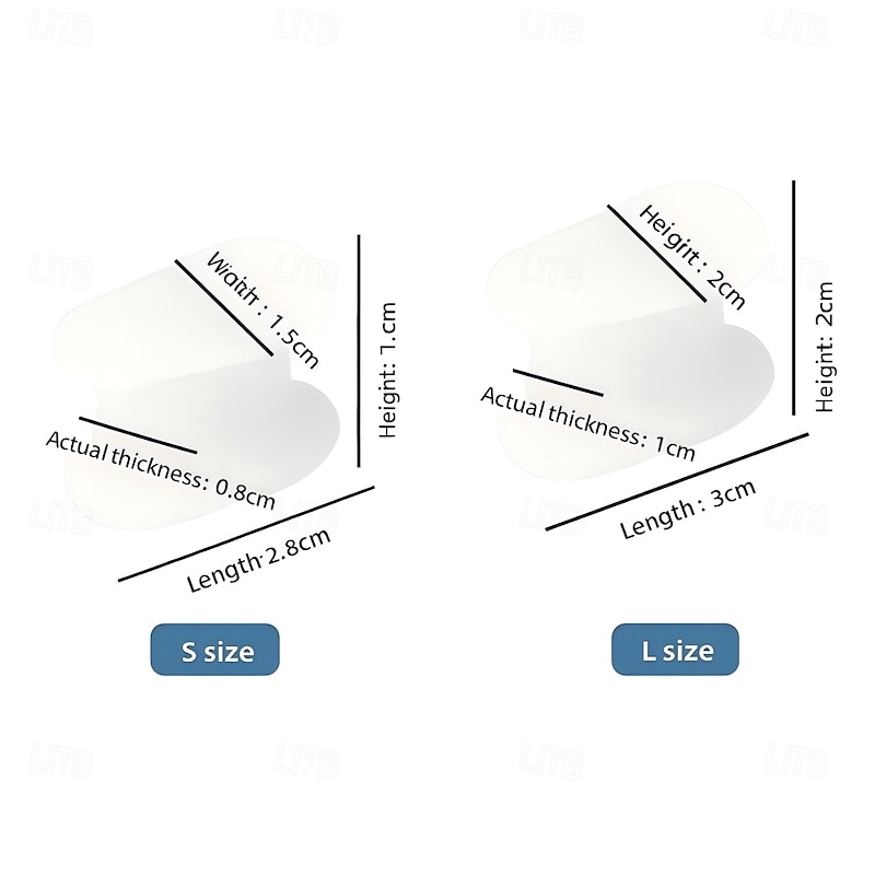 1PC Gel Toe Separators for Overlapping Toes Bunions Big Toe Alignment Corrector and Spacer (White)3