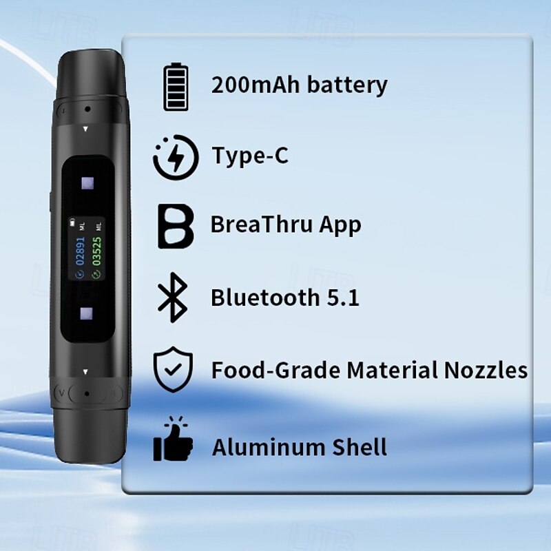 Intelligent Digital Display Breathing Trainer Portable Lung Function Data Tester3