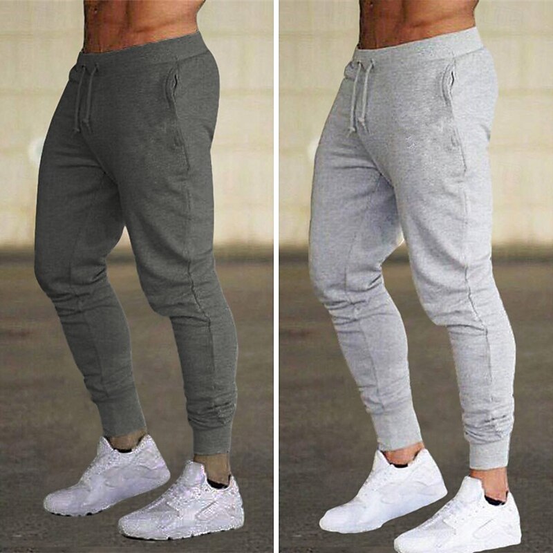 Men's Sweatpants Joggers Fleece Pants Track Pants Running Pants Pocket Elastic Waist Solid Color Plain Lightweight Full Length Outdoor Casual Daily Ethnic Style Classic Style White+Red White+Pink3