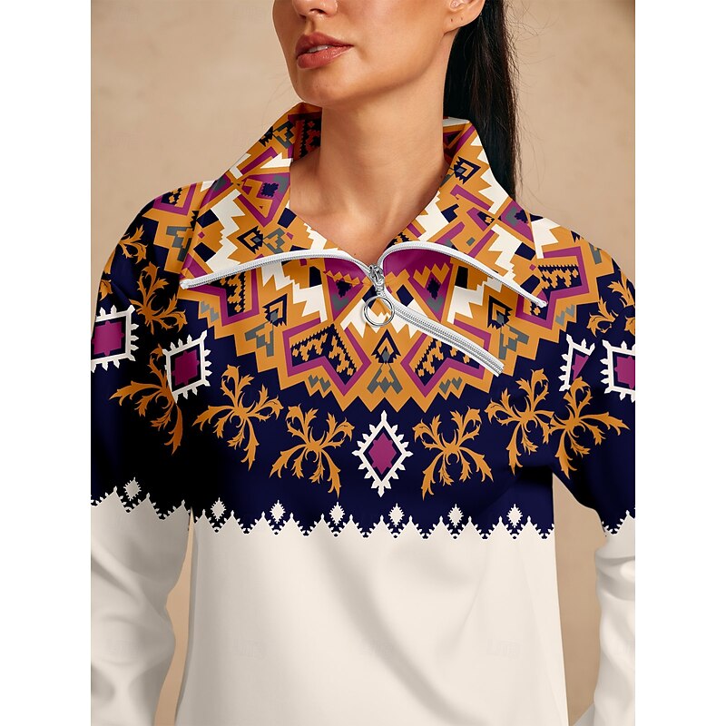 Women's Golf Pullover Sweatshirt Purple Long Sleeve Top Ladies Golf Attire Clothes Outfits Wear Apparel3