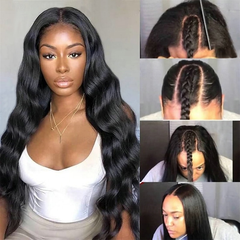 V Part Wigs Human Hair Body Wave Upgrade Glueless Human Hair V-Part Clip in Wigs No Leave Out No Glue No Sew-in Beginner Friendly3
