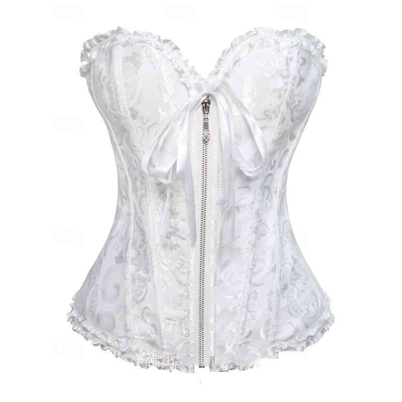 Women's Corset Shapewear Waist Cincher Shapewear Sexy Corset Sexy Sweet Pure Color Backless Vacation Party Street Sleeveless Corset Black White Beige Spring Fall Tailored Fit3