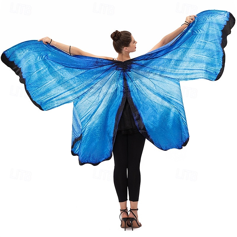Butterfly Halloween Wings Fancy Costume Fairy Cosplay Adults' Women's Halloween Carnival Performance Party Easy Halloween Costumes Dress Up