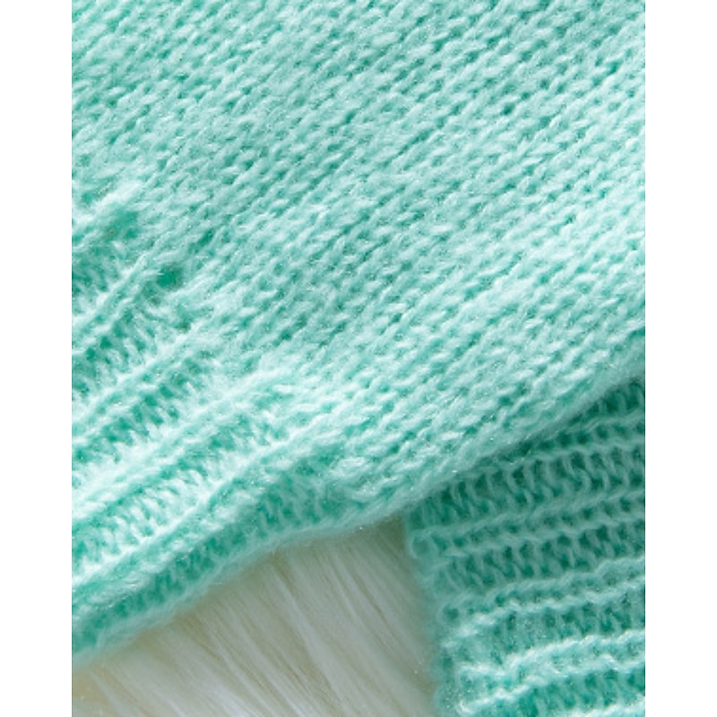 Women's Sweater Cardigan Streetwear Casual Solid Color V Neck Buttons Knitted Long Sleeve Regular Tops Knit Daily Holiday Going out Light Blue Fall Winter4