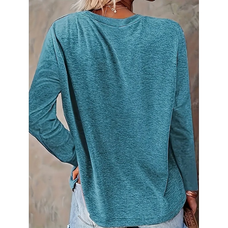 Christmas Women's T Shirt Graphic Christmas Tree Vintage Fashion Stylish Long Sleeve Crew Neck Regular Tops Daily Weekend Print Black Blue Green Summer Spring Fall Winter2