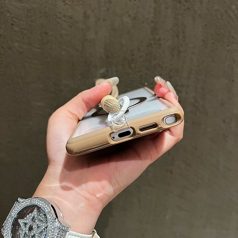 Phone Case For Samsung Galaxy S25 Ultra Plus S25 Edge S24 Plus Back Cover with Stand Holder with Lanyard Shockproof Retro TPU Acrylic3