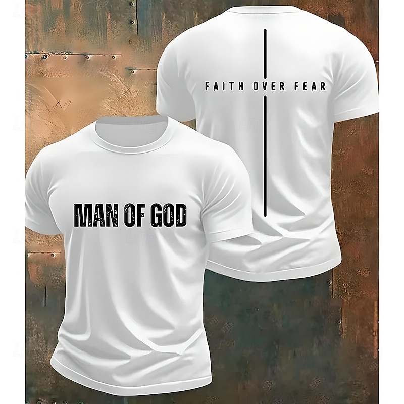 Men's Letter Cross Short Sleeve Shirt T shirt Tee Tee Top Short Sleeve T shirt 3D Print Crew Neck Shirt Fashion Designer Casual Vacation Daily Holiday Black White Red All Seasons Clothing Apparel S M