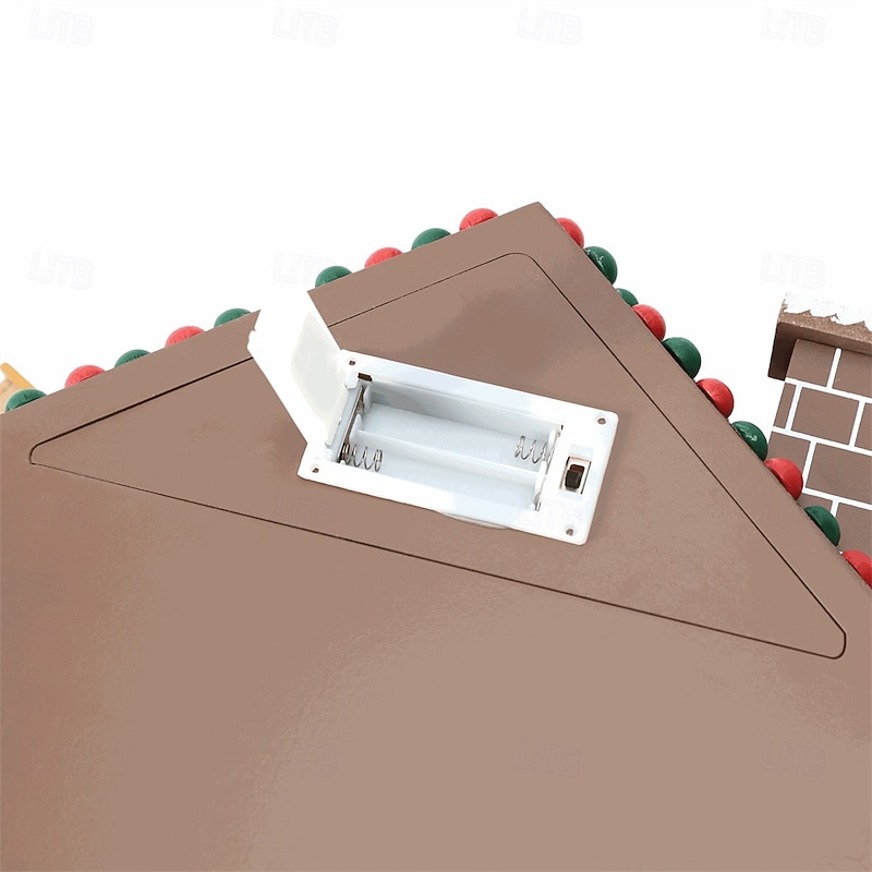 Wooden Christmas Advent Calendar Nativity Scene Advent Calendar House Box with 24 Drawers and Warm LEDs Countdown Calendars for Christmas Decoration 20253