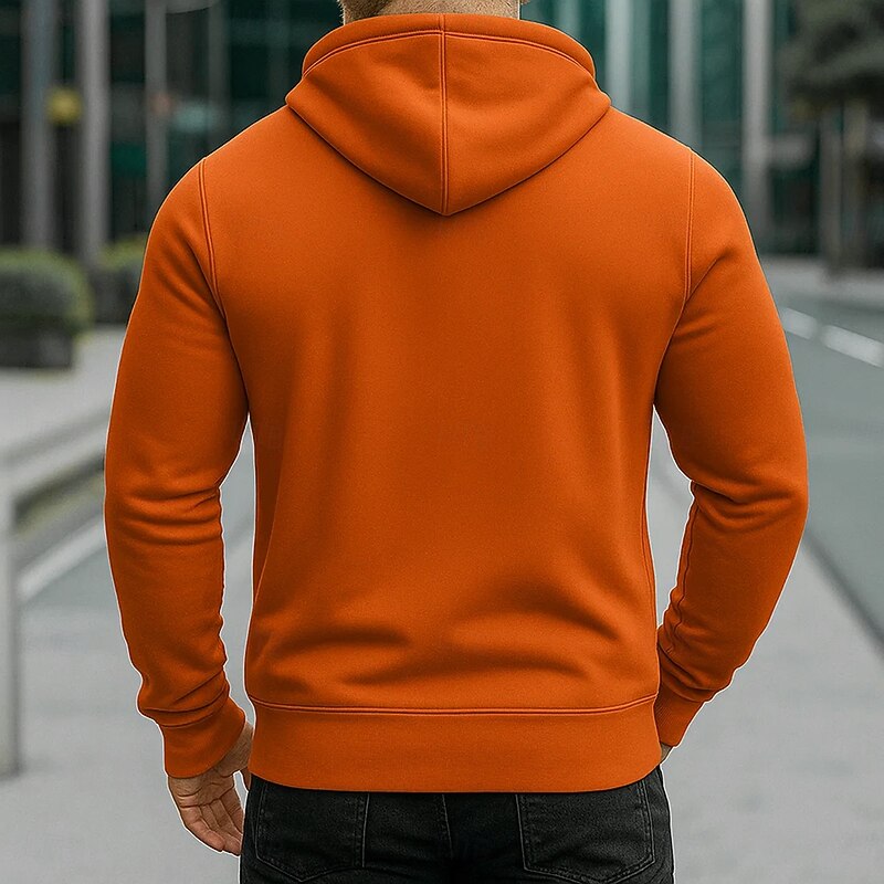 Men's Hoodie Full Zip Hoodie Fleece Hoodie Tactical Hoodie Black Army Green Royal Blue Orange Light Grey Hooded Plain Zipper Sports & Outdoor Casual Daily Streetwear Cool Sportswear Fall Spring2