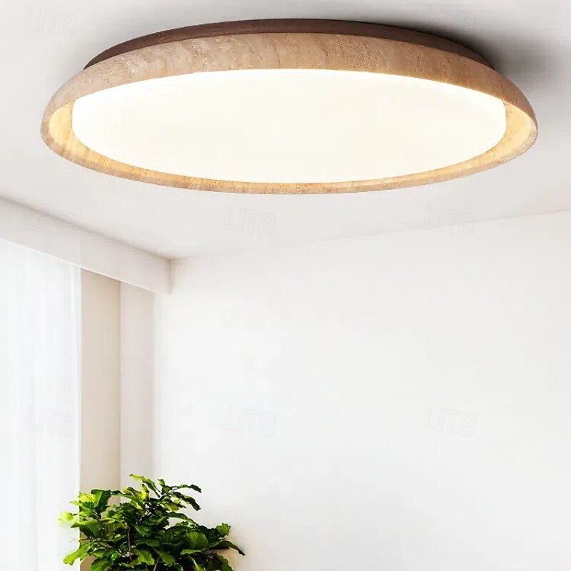 LED Ceiling Light Stepless Dimming Stone Ceiling Decoration Lighting Fixtures, 50 cm LED Ceiling Light Circle Round Design, LED Light Fixture for Home & Office 110-240V2