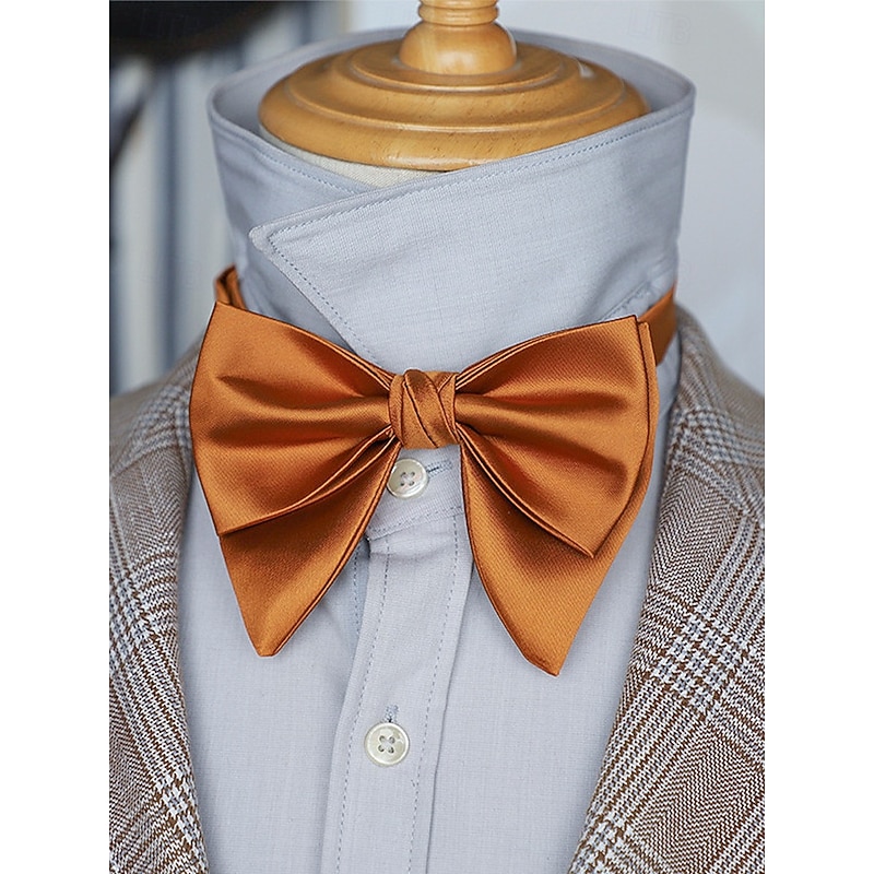 Men's Satin Bow Tie in Multiple Colors, Adjustable Formal Neckwear, Christmas Party and Wedding Accessory Gift for Him3