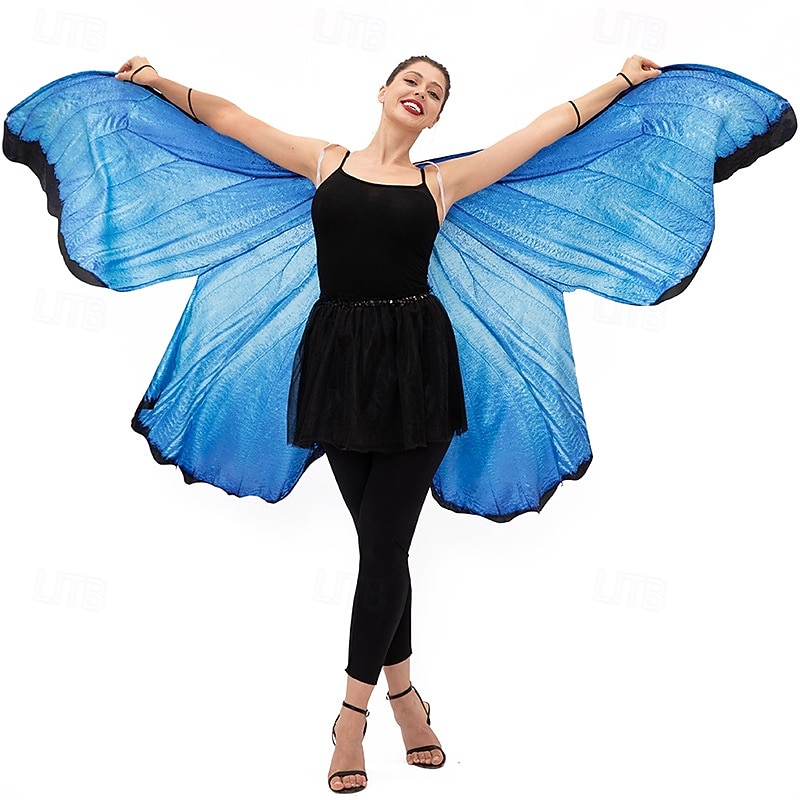 Butterfly Halloween Wings Fancy Costume Fairy Cosplay Adults' Women's Halloween Carnival Performance Party Easy Halloween Costumes Dress Up2