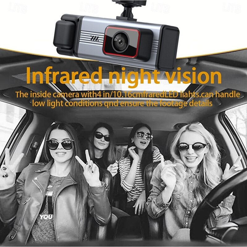 1080p Full HD Car DVR  3 inch IPS Dash Cam with WIFI / Night Vision / Loop recording 4 infrared LEDs Car Recorder4