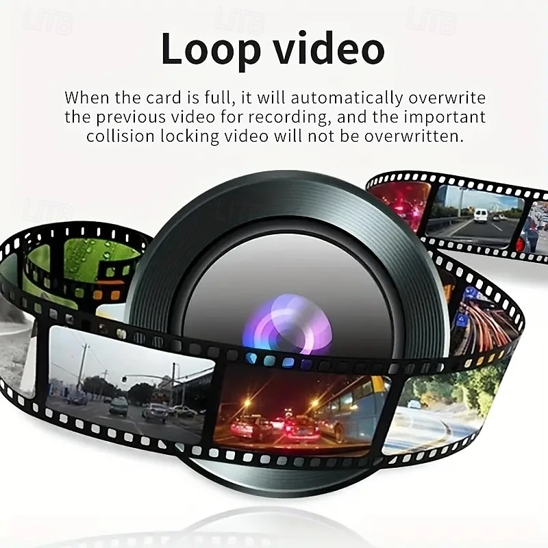 1080p Full HD / Boot automatic recording Car DVR 110 Degree Wide Angle CMOS 2 inch IPS Dash Cam with Loop recording / Video + photo 4 infrared LEDs Car Recorder4