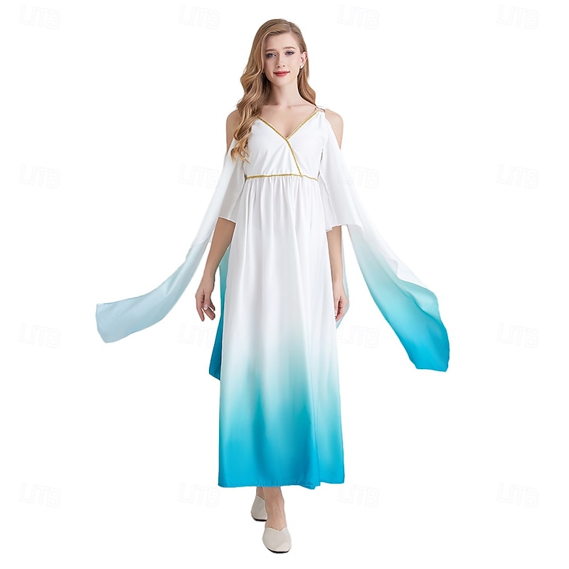 Ancient Greek Roman Fancy Costume Toga Dress Goddess Fancy Dress Women's Fantasy Halloween Carnival Performance Party Adults Dress4