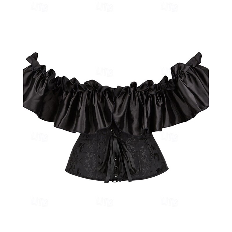 Women's Corset Shapewear Waist Cincher Shapewear Sexy Corset Sexy Sweet Pure Color Ruched Backless Vacation Street Date Sleeveless Corset Black White Beige Spring Fall Tailored Fit3