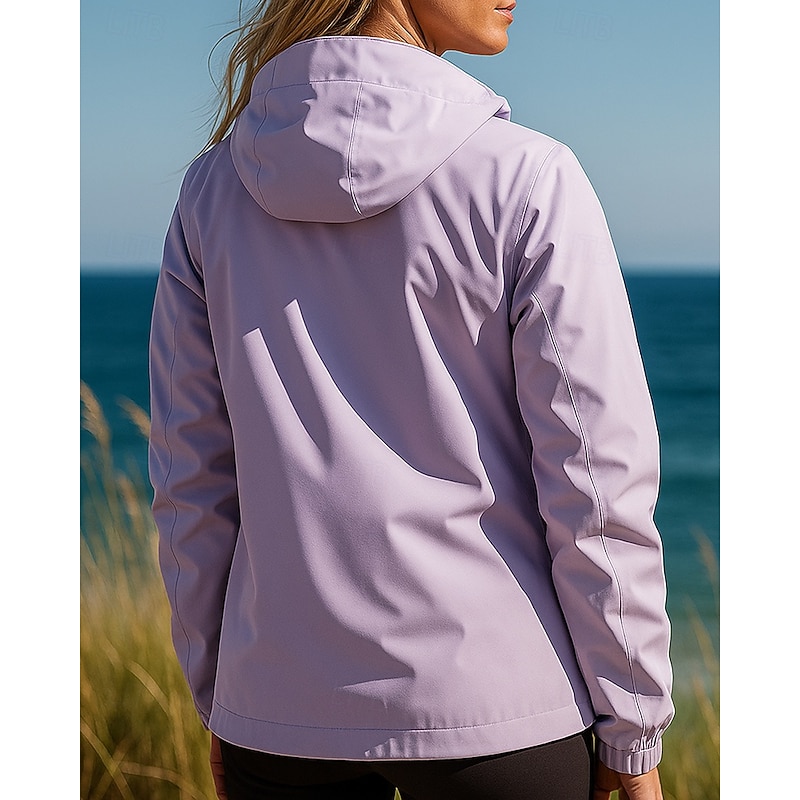 Women's Windbreaker Softshell Jacket Hiking Jacket Outdoor Waterproof Windproof Breathable Hiking Outfits Hiking Clothes Spring Autumn / Fall Top Fishing Camping / Hiking / Caving Running Patchwork2