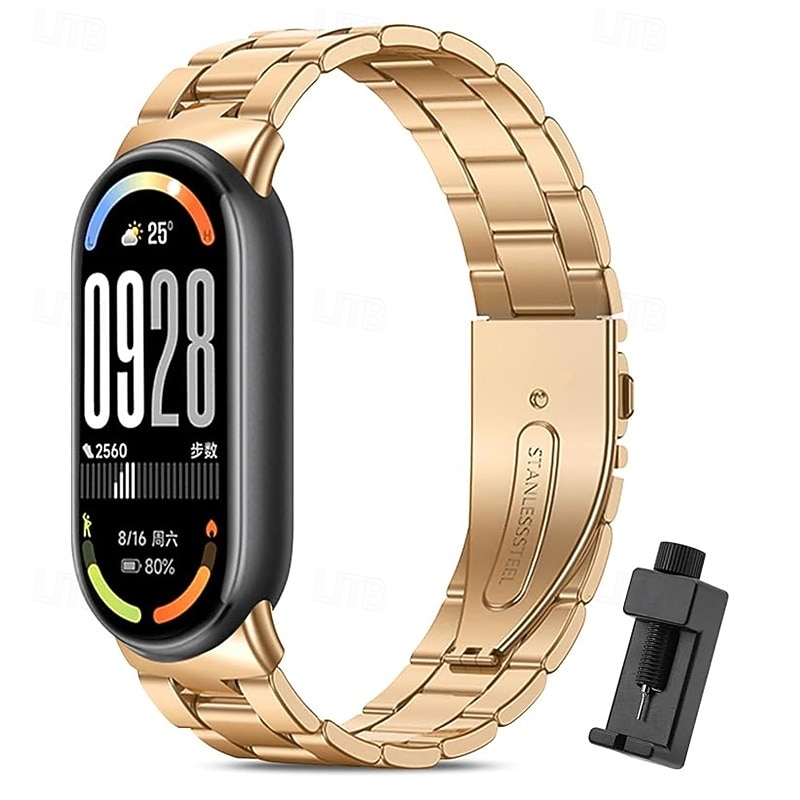 Smart Watch Band Compatible with Xiaomi Mi Band 10 Band 9 Band 8 Smartwatch Strap with Removal Tool Adjustable Sport Band Replacement Wristband3