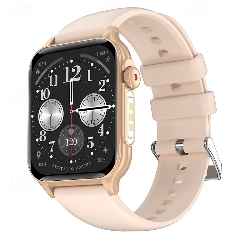 P6MAX Smart Watch 1.96 inch Smartwatch Fitness Running Watch Bluetooth Pedometer Sleep Tracker Heart Rate Monitor Sedentary Reminder Find My Device Compatible with IP 67 Heart Rate Monitor Hands-Free3