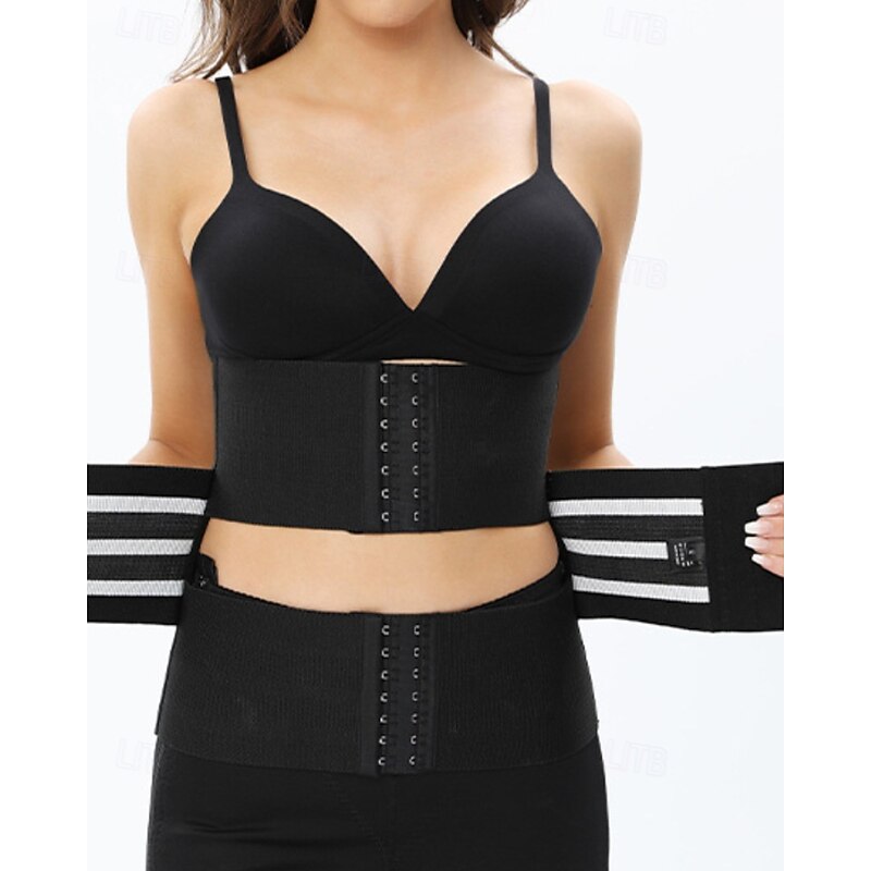 Women's Corset Shapewear Waist Cincher Shapewear Sexy Corset Casual Pure Color Buttons Vacation Street Date Sleeveless Black Brown Khaki Summer Spring Fall Tailored Fit2