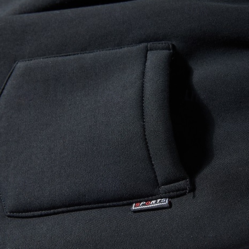 Men's Sweatpants Fleece Pants Trousers Winter Pants Drawstring Pocket Elastic Waist Plain Comfort Warm Sports Outdoor Daily Fashion Casual Black Blue Micro-elastic4