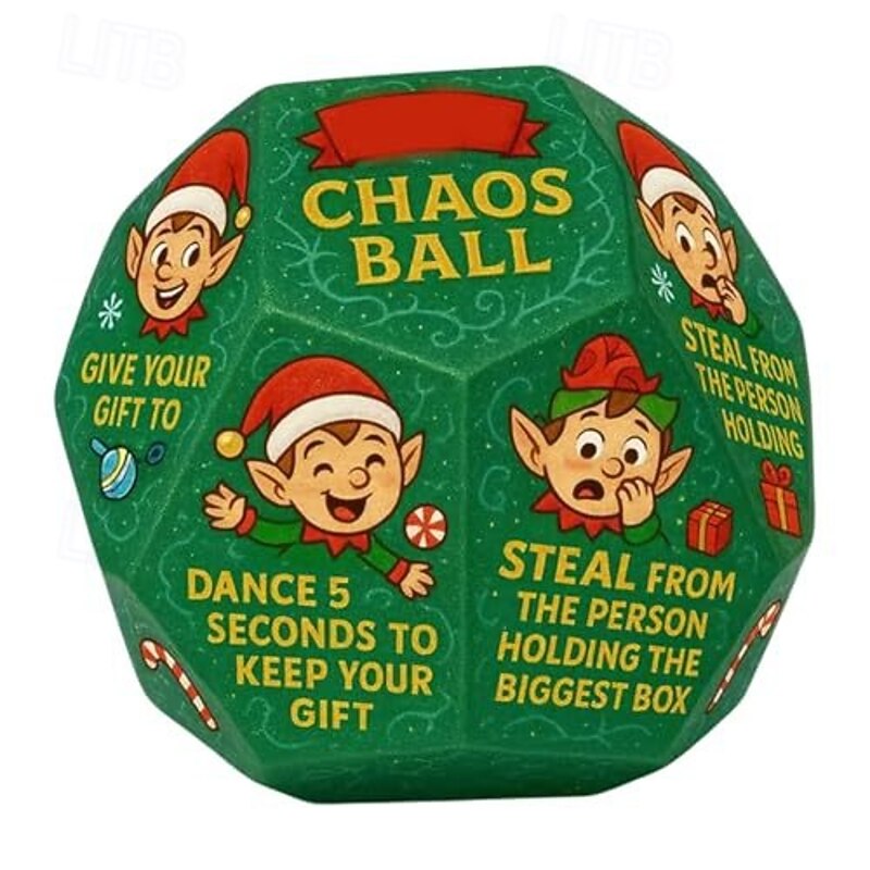 Hilarious Christmas Gift Exchange Party Game Dice Family Game,Stocking Stuffers for Men Women, Anniversary Christmas Birthday Gifts for Men Women, Large Dice Party Gifts for Xmas4