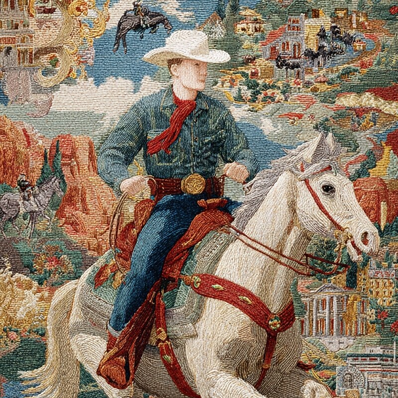 Men's Cowboy Riding Horse Shirt Western Shirt Button Up Shirt Long Sleeve Vintage Retro Outdoor Casual WorkWear Spring Fall Turndown 3D Print Collared Shirts Blue2