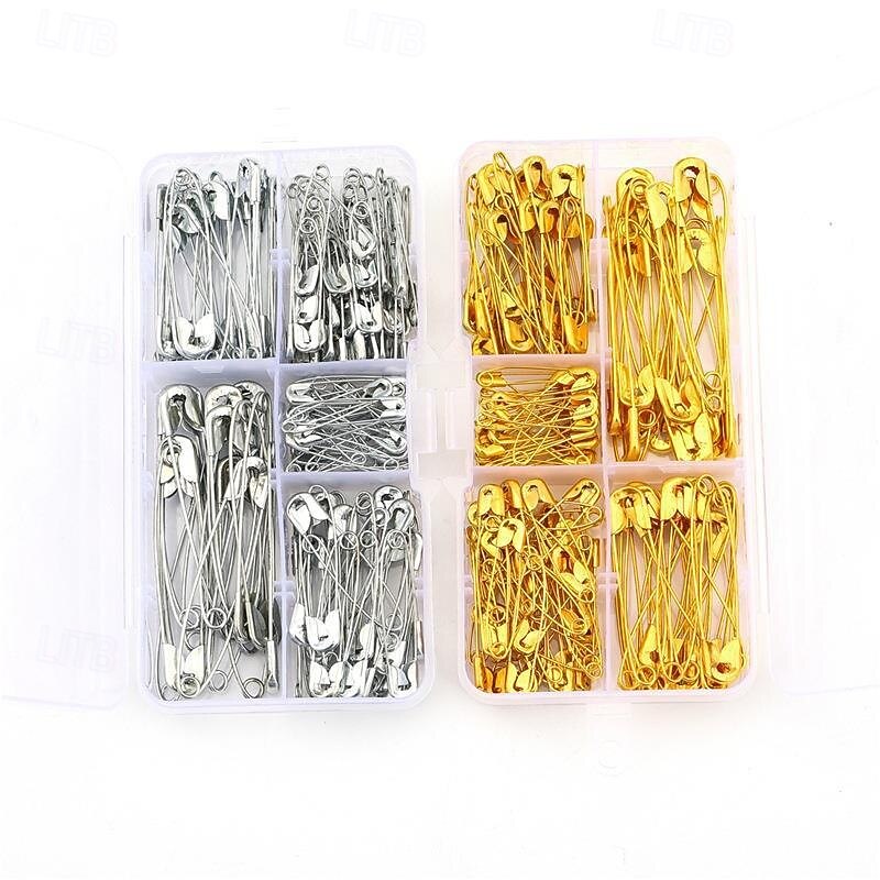 Safety Pins Box Set, 150Pcs Small Safety Pins for Clothes, Mini Saftey Pin for Sewing Jewelry Making DIY Craft2
