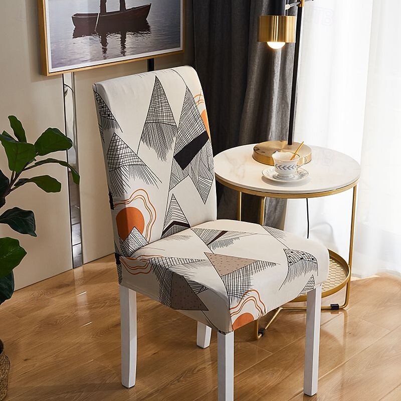 Stretch Dining Chair Cover, Removable Washable Seat Slipcover, Durable Chair Protector for Hotel, Dining Room, Banquet, Wedding Party2