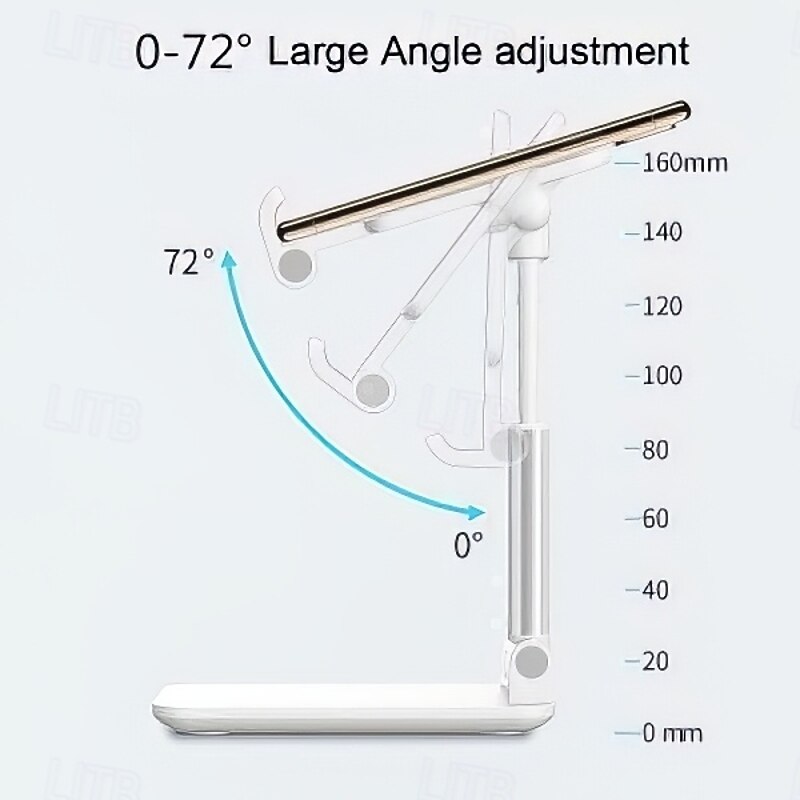 Foldable Desktop Phone Tablet Stand Mobile Desk Holder Creative Adjustable Metal Folding Bracket Multifunctional Lazy Mount For Live Streaming Shooting Office Home Accessories4