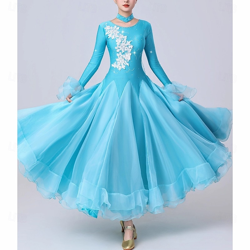 Ballroom Dance Dresses for Women's Performance Modern Waltz Dance Competition Dress Tango Dancewear Costumes3